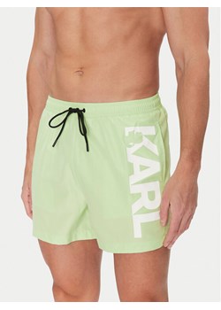 KARL LAGERFELD Szorty kąpielowe A1M46013 Zielony Regular Fit ze sklepu MODIVO w kategorii Kąpielówki - zdjęcie 182730901