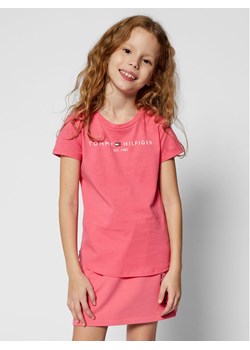 Tommy Hilfiger T-Shirt Essential Tee KG0KG05242 D Różowy Regular Fit ze sklepu MODIVO w kategorii Bluzki dziewczęce - zdjęcie 182730942