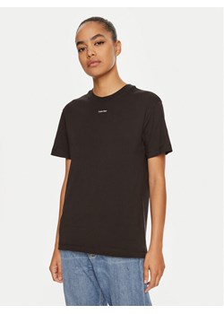 Calvin Klein T-Shirt Nano Logo K20K207519 Czarny Regular Fit ze sklepu MODIVO w kategorii Bluzki damskie - zdjęcie 182731012