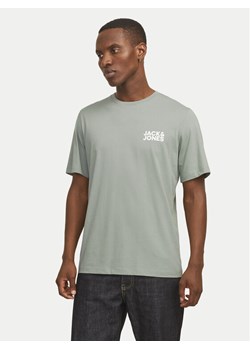 Jack&Jones T-Shirt Corp Logo 12151955 Zielony Standard Fit ze sklepu MODIVO w kategorii T-shirty męskie - zdjęcie 182731023