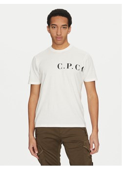 C.P. Company T-Shirt 18CMTS139A005100W Biały Regular Fit ze sklepu MODIVO w kategorii T-shirty męskie - zdjęcie 182731094