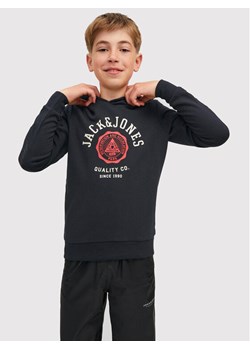 Jack&Jones Junior Bluza Logo 12212287 Czarny Regular Fit ze sklepu MODIVO w kategorii Bluzy chłopięce - zdjęcie 182731103