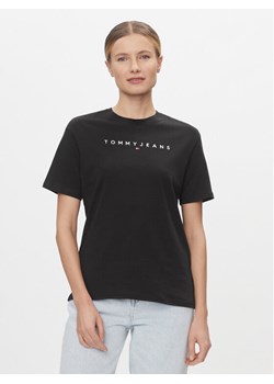 Tommy Jeans T-Shirt Tjw Rlx New Linear Tee DW0DW17836 Czarny Relaxed Fit ze sklepu MODIVO w kategorii Bluzki damskie - zdjęcie 182731122