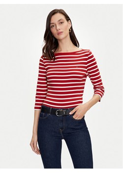 Tommy Hilfiger Bluzka New Cody WW0WW40589 Czerwony Slim Fit ze sklepu MODIVO w kategorii Bluzki damskie - zdjęcie 182731193