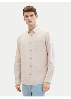 Tom Tailor Koszula 1040141 Beżowy Regular Fit ze sklepu MODIVO w kategorii Koszule męskie - zdjęcie 182731471