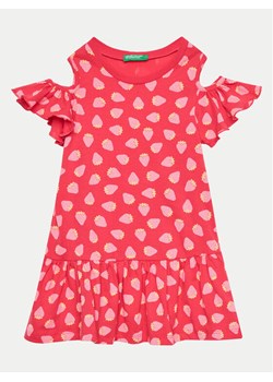 United Colors Of Benetton Sukienka codzienna 3M39GV00U Różowy Regular Fit ze sklepu MODIVO w kategorii Sukienki dziewczęce - zdjęcie 182731532