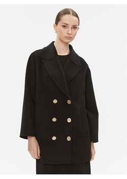 Luisa Spagnoli Płaszcz przejściowy Sughero 540209 Czarny Regular Fit ze sklepu MODIVO w kategorii Płaszcze damskie - zdjęcie 182731540