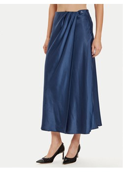 Guess Spódnica midi Anastasia W4BD56 WGIG2 Granatowy Regular Fit - id: 0000304250927 - marki Guess - 182731633 Guess Spódnica midi Anastasia W4BD56 WGIG2 Granatowy Regular Fit ze sklepu MODIVO w kategorii Spódnice - zdjęcie 182731633
