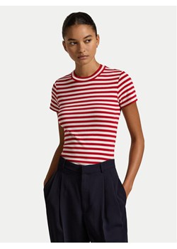 Polo Ralph Lauren T-Shirt 211891520006 Czerwony Regular Fit ze sklepu MODIVO w kategorii Bluzki damskie - zdjęcie 182731642