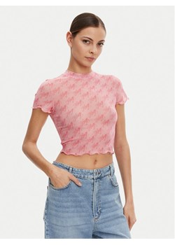 HUGO T-Shirt 50537184 Różowy Slim Fit ze sklepu MODIVO w kategorii Bluzki damskie - zdjęcie 182731802