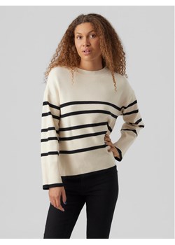 Vero Moda Sweter 10278319 Beżowy Regular Fit ze sklepu MODIVO w kategorii Swetry damskie - zdjęcie 182732301