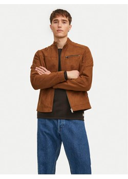 Jack&Jones Kurtka z imitacji skóry Rocky 12147218 Brązowy Regular Fit ze sklepu MODIVO w kategorii Kurtki męskie - zdjęcie 182732362