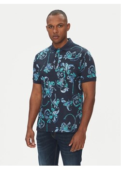 Versace Jeans Couture Polo 78GAG6S0 Granatowy Regular Fit ze sklepu MODIVO w kategorii T-shirty męskie - zdjęcie 182732453