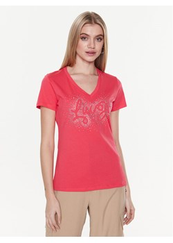 Liu Jo T-Shirt WA3278 JS923 Różowy Regular Fit ze sklepu MODIVO w kategorii Bluzki damskie - zdjęcie 182732464