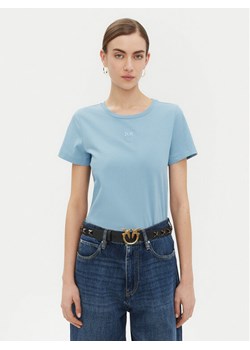 PINKO T-Shirt 100355 A2HN Niebieski Regular Fit - id: 0000305096982 - marki Pinko - 182732521 PINKO T-Shirt 100355 A2HN Niebieski Regular Fit ze sklepu MODIVO w kategorii Bluzki damskie - zdjęcie 182732521