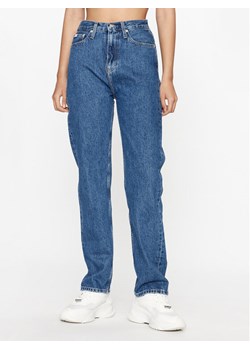 Calvin Klein Jeans Jeansy J20J221796 Niebieski Straight Fit ze sklepu MODIVO w kategorii Jeansy damskie - zdjęcie 182732522