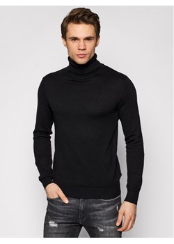 Jack&Jones Golf Emil Knit Roll Neck 12157417 Czarny Regular Fit ze sklepu MODIVO w kategorii Swetry męskie - zdjęcie 182732560