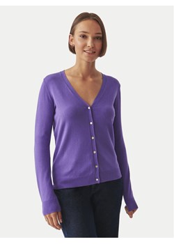 Tatuum Kardigan Vera T2419.107B Fioletowy Regular Fit ze sklepu MODIVO w kategorii Swetry damskie - zdjęcie 182732681