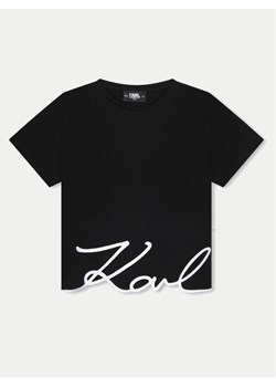 Karl Lagerfeld Kids T-Shirt Z30212 M Czarny Regular Fit ze sklepu MODIVO w kategorii T-shirty chłopięce - zdjęcie 182732813