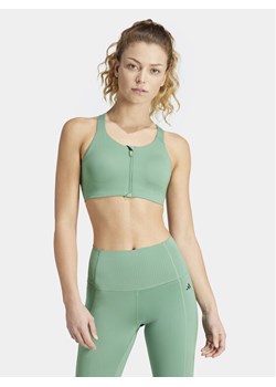 adidas Biustonosz sportowy TLRD Impact Luxe IT6655 Zielony ze sklepu MODIVO w kategorii Biustonosze - zdjęcie 182733061