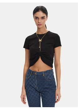 Elisabetta Franchi T-Shirt MA-006-51E2 Czarny Regular Fit ze sklepu MODIVO w kategorii Bluzki damskie - zdjęcie 182733072