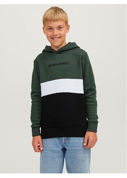 Jack&Jones Junior Bluza 12237402 Zielony Regular Fit ze sklepu MODIVO w kategorii Bluzy chłopięce - zdjęcie 182733081