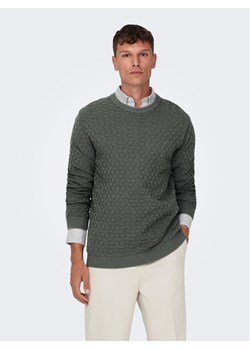 Only & Sons Sweter 22026559 Szary Regular Fit ze sklepu MODIVO w kategorii Swetry męskie - zdjęcie 182733082