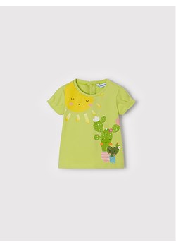 Mayoral T-Shirt 1034 Zielony Regular Fit ze sklepu MODIVO w kategorii Bluzki dziewczęce - zdjęcie 182733094