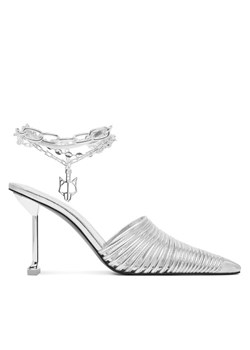 Naked Wolfe Klapki Chromed 00078 Srebrny ze sklepu MODIVO w kategorii Sandały damskie - zdjęcie 182733160