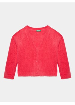United Colors Of Benetton Kardigan 19BAC600T Różowy Regular Fit ze sklepu MODIVO w kategorii Swetry dziewczęce - zdjęcie 182733164