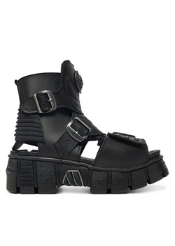 NEW ROCK Sandały M-BIOS106-V2 Czarny ze sklepu MODIVO w kategorii Sandały damskie - zdjęcie 182733240