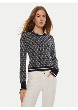 Guess Sweter Lise W4BR21 Z37K0 Granatowy Regular Fit ze sklepu MODIVO w kategorii Swetry damskie - zdjęcie 182733291