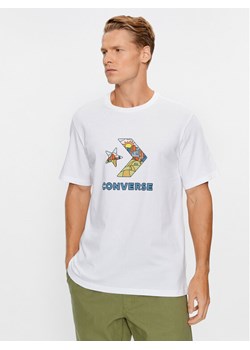 Converse T-Shirt Star Chevron Block Infill Ss Tee 10025280-A02 Biały Regular Fit ze sklepu MODIVO w kategorii T-shirty męskie - zdjęcie 182733390