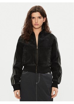 adidas Bluza adicolor Denim JD3110 Czarny Regular Fit ze sklepu MODIVO w kategorii Bluzy damskie - zdjęcie 182733403