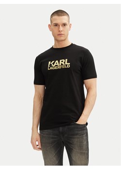 KARL LAGERFELD T-Shirt 755087 552235 Czarny Regular Fit ze sklepu MODIVO w kategorii T-shirty męskie - zdjęcie 182733410