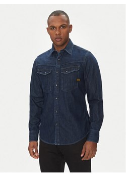 G-Star Raw Koszula jeansowa Dakota D23616-D252 Granatowy Slim Fit ze sklepu MODIVO w kategorii Koszule męskie - zdjęcie 182733710