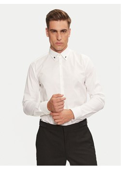 Hugo Koszula Ermo 50528474 Biały Slim Fit ze sklepu MODIVO w kategorii Koszule męskie - zdjęcie 182733711