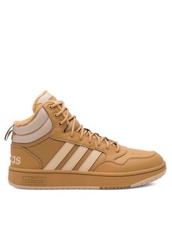 adidas Sneakersy HOOPS 3.0 MID WINTER IF2636 Beżowy ze sklepu MODIVO w kategorii Buty sportowe męskie - zdjęcie 182733764