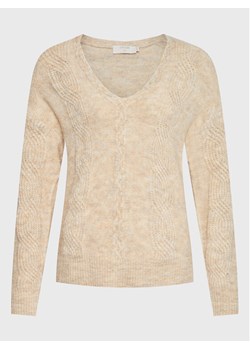 Cream Sweter Cabin 10610399 Beżowy Regular Fit ze sklepu MODIVO w kategorii Swetry damskie - zdjęcie 182733912