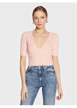 Guess Sweter W3GR17 Z2U00 Różowy Regular Fit ze sklepu MODIVO w kategorii Swetry damskie - zdjęcie 182734133