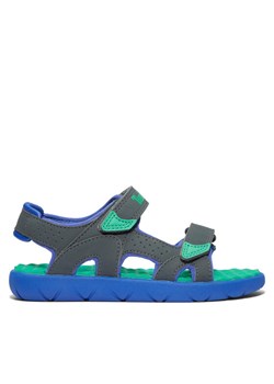 Timberland Sandały Perkins Row 2-Strap TB0A23V60281 Szary ze sklepu MODIVO w kategorii Sandały dziecięce - zdjęcie 182734270