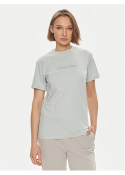 Calvin Klein T-Shirt Hero Logo K20K205448 Zielony Regular Fit ze sklepu MODIVO w kategorii Bluzki damskie - zdjęcie 182734272