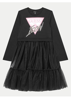 Guess Sukienka codzienna J4YK06 KB8R0 Czarny Regular Fit ze sklepu MODIVO w kategorii Sukienki dziewczęce - zdjęcie 182734274