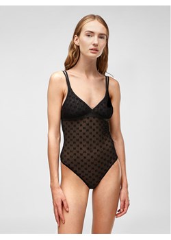 KARL LAGERFELD Body 225W2107 Czarny ze sklepu MODIVO w kategorii Body damskie - zdjęcie 182734344