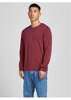 Jack&Jones Sweter Leo 12174001 Bordowy Regular Fit ze sklepu MODIVO w kategorii Swetry męskie - zdjęcie 182734384