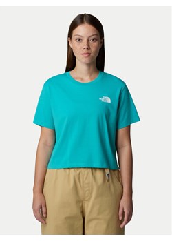 The North Face T-Shirt Simple Dome NF0A87U4 Niebieski Loose Fit ze sklepu MODIVO w kategorii Bluzki damskie - zdjęcie 182734454