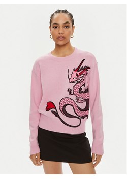 Pinko Sweter Calancola 102875 A1LM Różowy Regular Fit ze sklepu MODIVO w kategorii Swetry damskie - zdjęcie 182734560