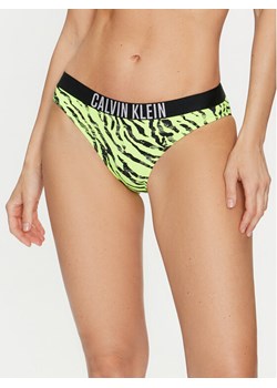 Calvin Klein Swimwear Dół od bikini KW0KW02337 Zielony ze sklepu MODIVO w kategorii Stroje kąpielowe - zdjęcie 182734661