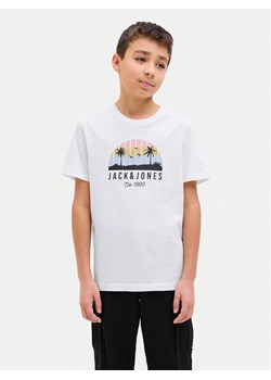 Jack&Jones Junior T-Shirt Palm 12269922 Biały Regular Fit ze sklepu MODIVO w kategorii T-shirty chłopięce - zdjęcie 182734682