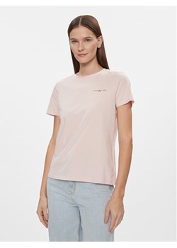 Tommy Hilfiger T-Shirt 1985 WW0WW37877 Różowy Regular Fit ze sklepu MODIVO w kategorii Bluzki damskie - zdjęcie 182734731